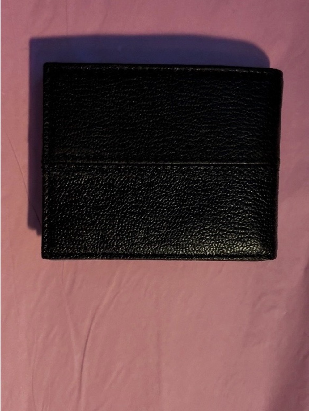Classic Black Leather Bifold Wallet - Men Accessories